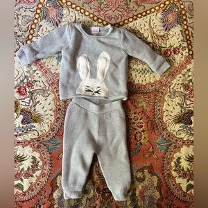 Hanna Andersson 100% Organic Cotton Bunny Set Baby Size 12-18 Months
